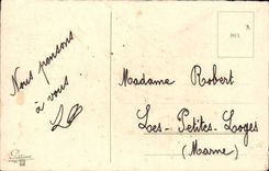 CPA Happy Fantasy birthday Flowers