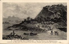 CPA Histoire the valley of Andelle Vue of the Prioress of the two lovers builds into 845 close holy Pont Pierre