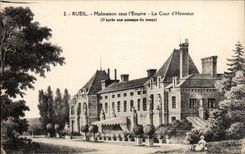 Rueil CPA Malmaison under the empire main courtyard