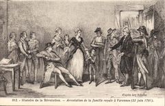 CPA Histoire of the Revolution Arrest of the royal family has Varennes (June 22nd 1792)