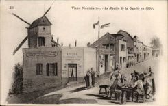 CPA History Montmartre Old man Mouin of Wafer in 1850