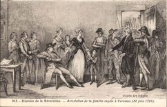 CPA Histoire of the Revolution Arrest of the royal family has Varennes June 22nd 1792