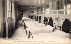 Nickelsilber auf hohler CPA Schule eine Ecke der Schlafsale