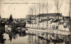 Issoudun CPA River of Theois the feeding trough