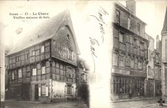 Chatre CPA Old wood houses