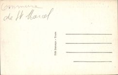 Pont Chretien CPA L' church southern part and Bouzanne