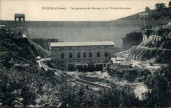 Eguzon CPA View of the stopping and the electric factory