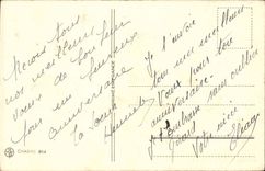 CPA Fantasy pink Wishes Good festival feurs