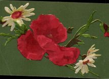 CPA Fantasy pink Wishes Good festival feurs