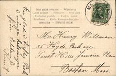 CPA Fantasy pink Wishes Good festival feurs