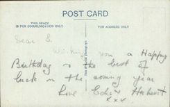 CPA Fantasy Flowers Birthday flowers has message bring birthday