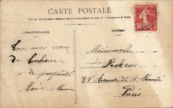 CPA Fantaisie Femme Aimer que ce doux mot verse l'ivresse (couple)