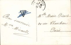 CPA Fantasy Wishes Joteaux Christmas angel angel