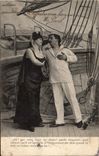 CPA Fantaisie Couple Ah que cette brise est douce marine