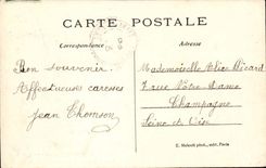 Boulogne on the Seine CPA gardens of the town hall