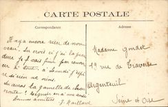 Asnieres CPA the town hall and the park Panorama