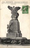 Montrouge CPA high Memorial with the memory of the dead soldiers for France 1914 1918