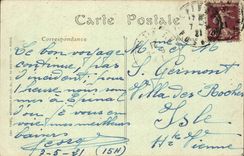 Epinal CPA the Moselle and old houses of Rualmenil