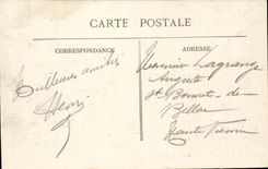 Der Krieg in den Vosges CPA mit dem Abfall der Wolbung