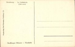Strassburg CPA die Kathedrale bemisst Nord