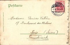 Germany Karlsruhe CPA Bismarckdenkmal