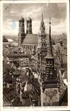 Allemagne Munchen CPA Blick aus Rathaus und Frauenkirche