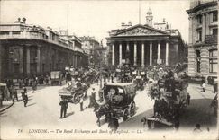 The United Kingdom London CPA Royal Th Exchange (Stock Exchange) and Bank off England