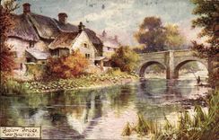 Grande Bretagne Baslow bridge near Sheffield