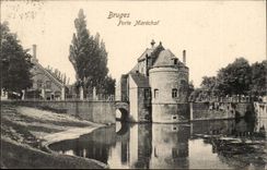 Belgium Bruges CPA Gate Marshal