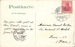 Germany CPA Baden Baden Furst Solms Schloss gesehen