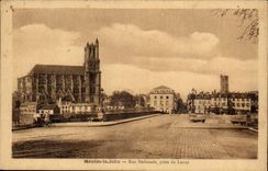 Mantes La Jolie CPA national Street taken of Lunay