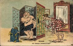 CPA Illustrateur Intimite Oh Joseph Refais le moi !