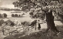 CPA Scene of the countryside Fantasy