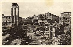 Italie Italie Roma CPA Foro Ramanon on il templo di Castore e Polluce e la basilica Giulla