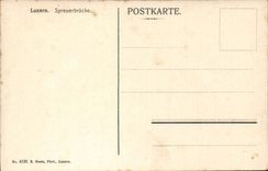 Switzerland Luzern CPA Spreuerbrucke