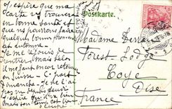 Germany Baden Baden CPA Blick von der Schossterrasse