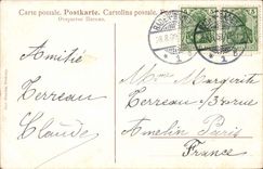 Spinnender Webstuhl Deutschland-CPA Tisseuse (Folklorekostume)