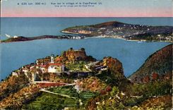 Eze CPA Seen on the village and the Cape Ferrat