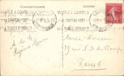 CPA life of Bernadette the miracle of the source (Lourdes)