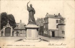 Amiens CPA Statue of Pierre the hermit