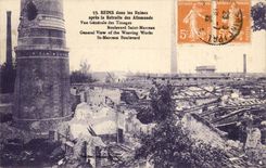 Ruinen Reims-CPA Dasn nach dem Kampf der deutschen Ansicht der weavings Datenbank Saint MArceau