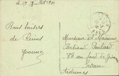 Ruinen Reims-CPA Dasn nach dem Kampf der deutschen Ansicht der weavings Datenbank Saint MArceau