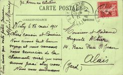 Vichy CPA the new park and the cicada