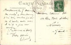 CPA Strassburg Brucke auf dem Rhein