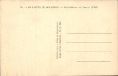 CPA Saints of Solesmes Our lady to the shroud