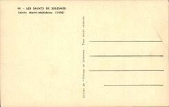 CPA Saints of Solesmes Sainte Marie Madeleine 1496