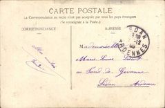 Sens CPA Statue of the baron Thenard