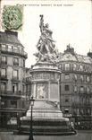 Paris CPA Statue Moncey Places Clichy (18th)