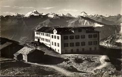 Suisse CPA Gemmipass hotel Wildstrubel Walliseralpen