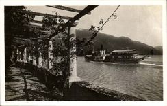 Surroundings of Annecy Talloires CPA the lake Seen of the Pergola (boat)
